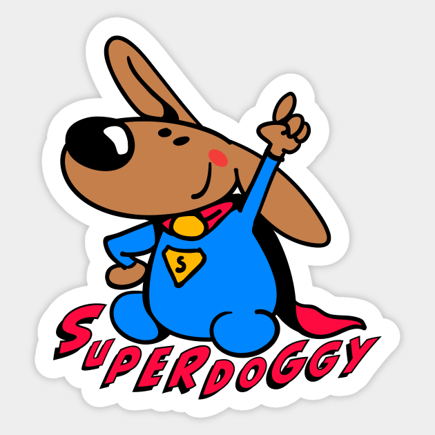 Super Doggy Sticker by schlag.art